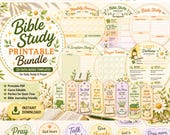Printable Bundle | 23 Faith-Based Templates | Christian Planner, Devotional Journal, Prayer Tracker, Scripture Writing Pages