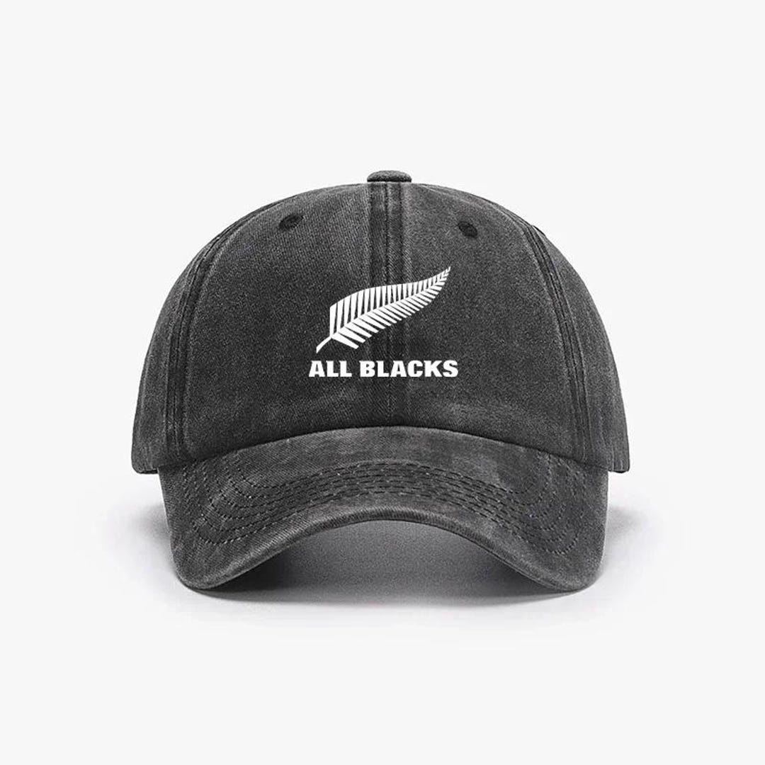 All Blacks New Zealand Rugby Washed Cotton Baseball Cap – Retro Dad Hat ...