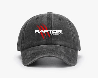 Ford Raptor Ranger Vintage Washed Cotton Baseball Cap – Adjustable Retro Dad Hat