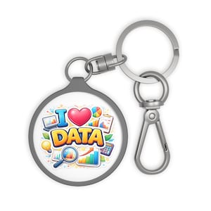 I Love Data Schlüsselanhänger | Data Analytics Motiv
