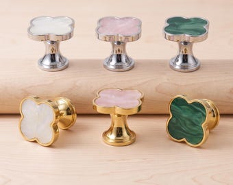 Puxadores para armários, puxadores para gavetas, puxadores para cômodas, ferragens para armários de cozinha, puxadores de trevo para armários, puxadores decorativos para móveis, puxadores para gavetas de toucador