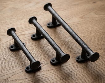 Skåphandtag i vintage-järn, rustika lådhandtag, industriella möbelbeslag, skåpdörrhandtag i antik stil, skåphandtag i lantlig stil