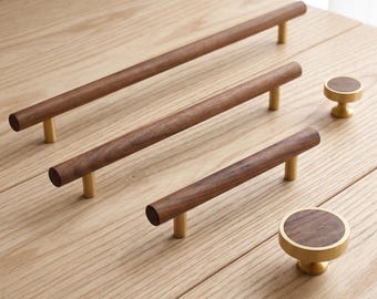 Wood Cabinet Pulls, Drawer Handles, Dresser Knobs, Kitchen Cabinet Hardware, Modern Furniture Handles, Wardrobe Pulls, Cupboard Handles