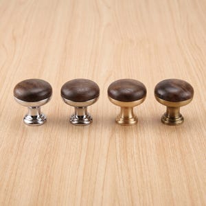 Puxadores de madeira para armários, puxadores redondos para gavetas, puxadores para móveis, ferragens para armários de cozinha, puxadores para cômodas, puxadores para portas de guarda-roupa, decoração vintage