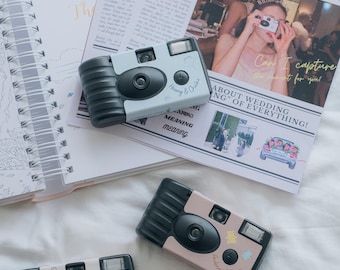 Personalized Wedding Disposable Camera | Custom Printed, NFC Sharing
