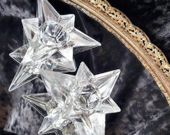 Candelabros con forma de estrella atómica de estilo moderno de mediados de siglo