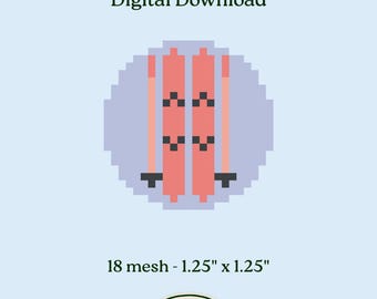 Ski Charm - Needlepoint Chart