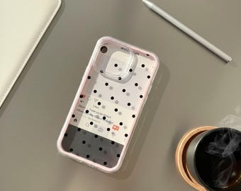 Candy Color Heart iPhone Case, Clear Shockproof TPU Cover