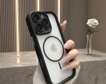 MagSafe iPhone Case | Matte Transparent Shockproof Bumper