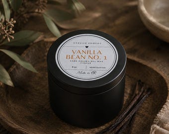 Candela di soia Oregon versata a mano - Vaniglia n. 1