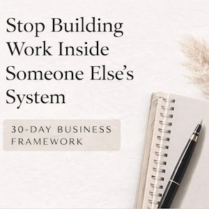 30 Day Business Framework | Structured Planning PDF (Digital Download)