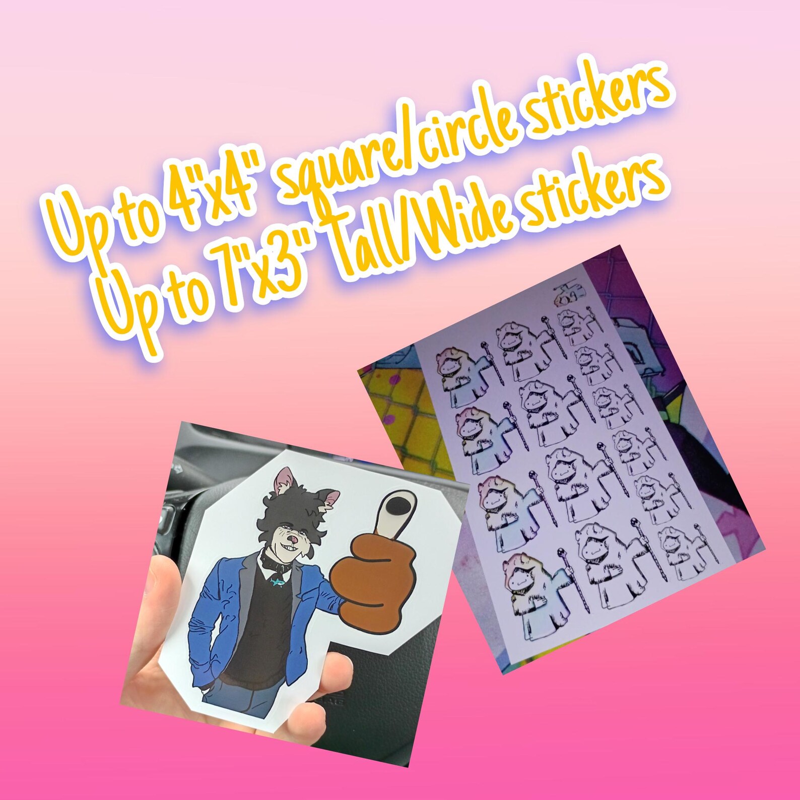 Design Stickers Custom Stickers and Custom Prints! – Any Image You Want, Background ...