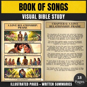 Song of Songs Bible Study Guide | Song of Solomon Printable | Visual Bible Study PDF & Illustrated Scripture Summary