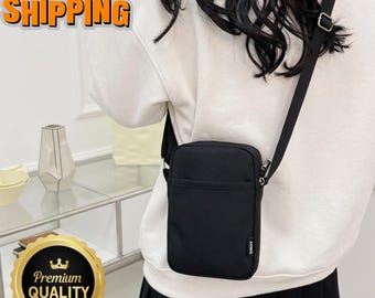 Crossbody Mobile Bag | Lightweight Water-Resistant Passport Smartphone Pouch