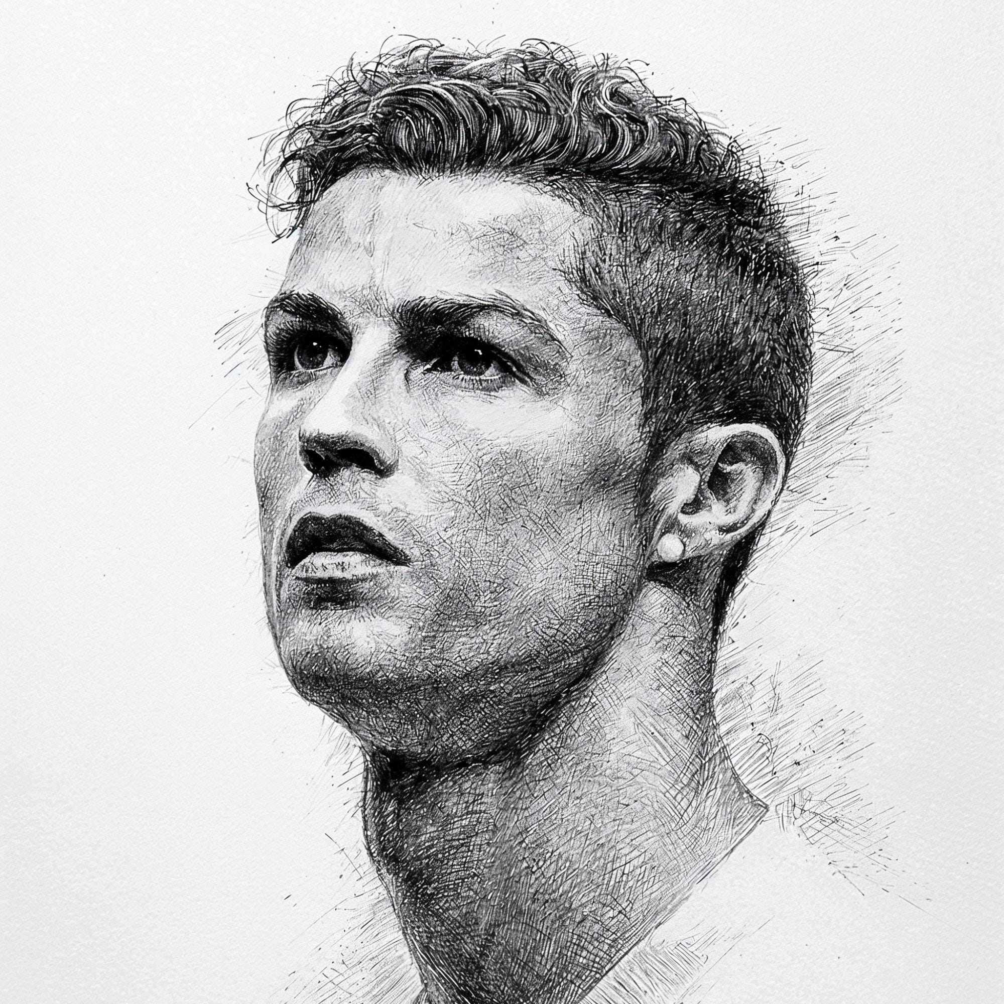 Ronaldo drawing - Etsy 日本