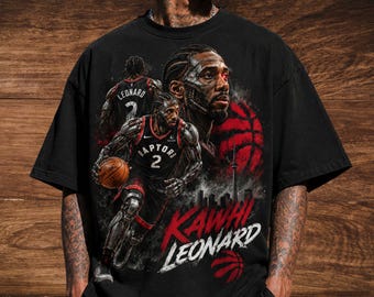 Camiseta unisex de estilo urbano de los Raptors de baloncesto de Kawhi Leonard