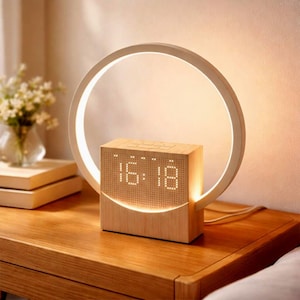 Sunrise Wecker, Bluetooth-Lautsprecher, weißes Rauschen, Nachtlicht, modernes Design