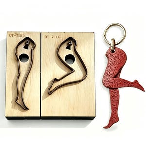 Mal voor het uitsnijden van een sleutelhanger in een ongebruikelijke vorm, dierenmal voor het maken van handgemaakte sleutelhangers, gereedschap voor het maken van een gepersonaliseerd Vaderdagcadeau