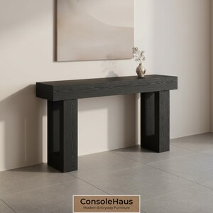 Console Table | Farmhouse Entry Furniture | Behind Couch Accent Piece | Extra Long Rectangular Design