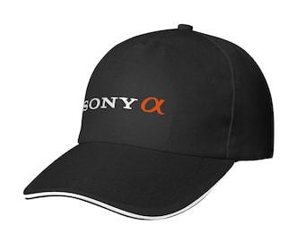 Gorra de béisbol con el logotipo de la cámara Sony Alpha de fotograma completo (fabricada y enviada desde EE. UU.)