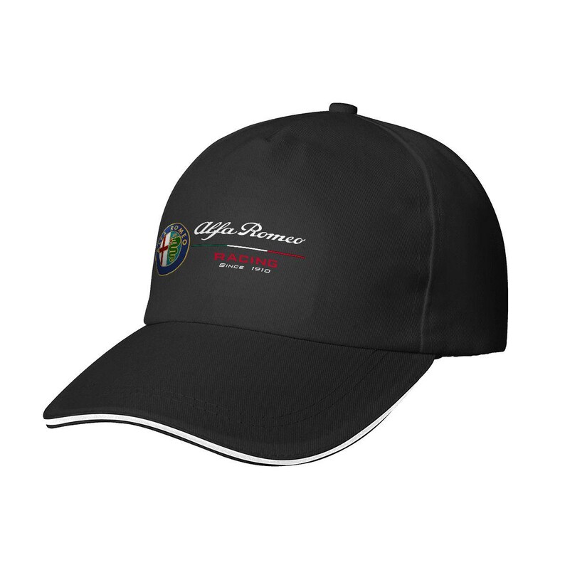 Alfa Romeo Racing Since 1910 Black Baseball Cap – Polyester, USA Made ...