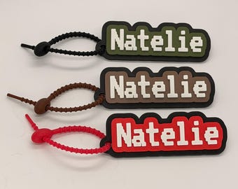 Custom Keychain | Personalized Backpack Tag | Multicolored Layered Name Tag | 3D Printed