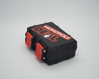 Monopoly Deal Card Case | Rugged 3D Printed Holder with Logo