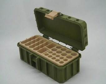 3D Printed Battery Storage Case for AA, AAA, 9V, CR2025, Memory Cards, Travel Organizer