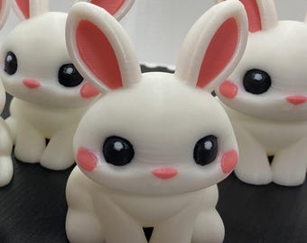 3D gedruckter Hase | Süße Hasenfigur | Osterdeko | Geschenkidee zu Ostern | Handmade Deutschland | Mini Hase Deko