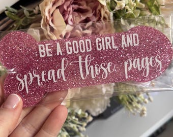 Be a good girl & spread those pages Willy Bookmarks (rude/naughty bookish gift)