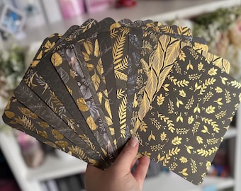 Black & Gold Foil Kindle Inserts | Luxury Bookish Cardstock Inserts | Book Lover Gift