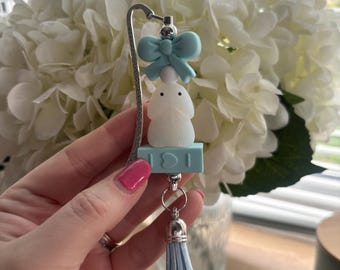 Cute Peen Willy Bookmark | Adult Novelty Bookmark | Cute Kawaii Peen Charm | Hen Party Gift | Naughty Bag Charm | Blue