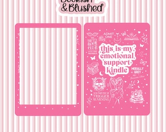 Pink Spicy Book Club Skin for Kindle | Colorsoft, Paperwhite 12th Gen, Paperwhite 11th Gen, Kindle Basic 2024
