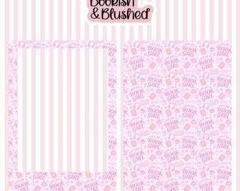 Book Girl Kindle Skin | Soft Girly Reader Cover (Kindle, Kobo)