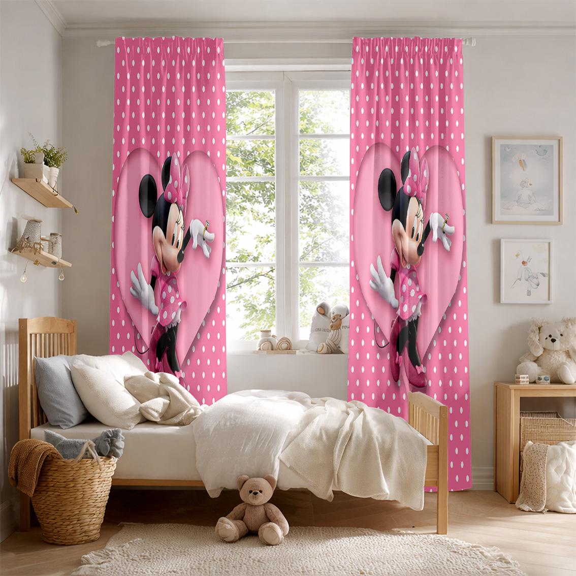 Minnie Mouse Window Curtains - Etsy