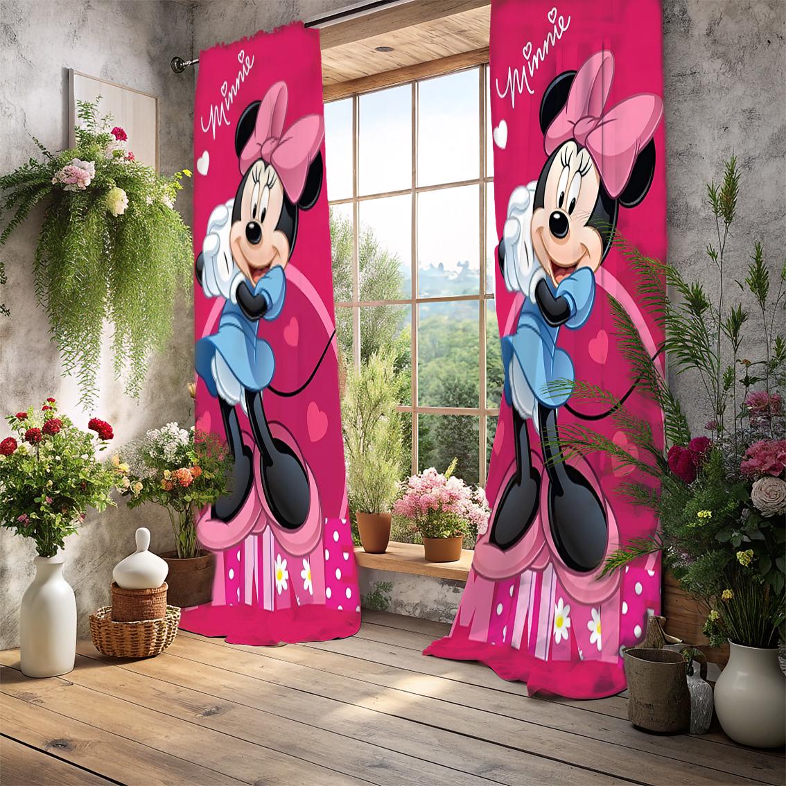 Minnie Mouse Window Curtains - Etsy