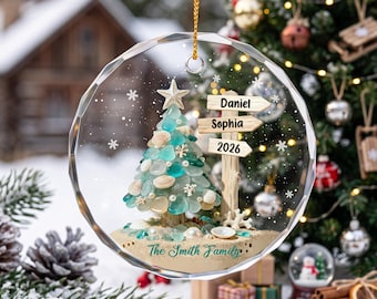 Personalized Family Christmas Ornament 2026, Custom Names Christmas Tree Decor, Family Keepsake Gift for Parents Grandparents