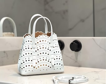 Kuh-Spalt-Leder-Einkaufstasche, Damen-Top-Griff-Geldbeutel, lässige Schulterhandtasche