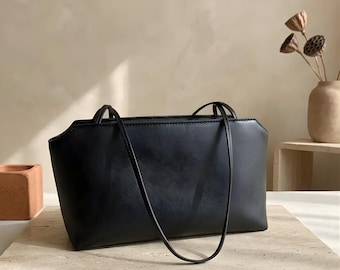 Lammleder Umhängetasche Kleine Weiche Handtasche Damen Minimalist Geldbörse