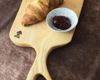 Handcrafted Ash Wood Charcuterie Board – 47.5cm Artisan Serving Cheese Board – Natural Kitchen