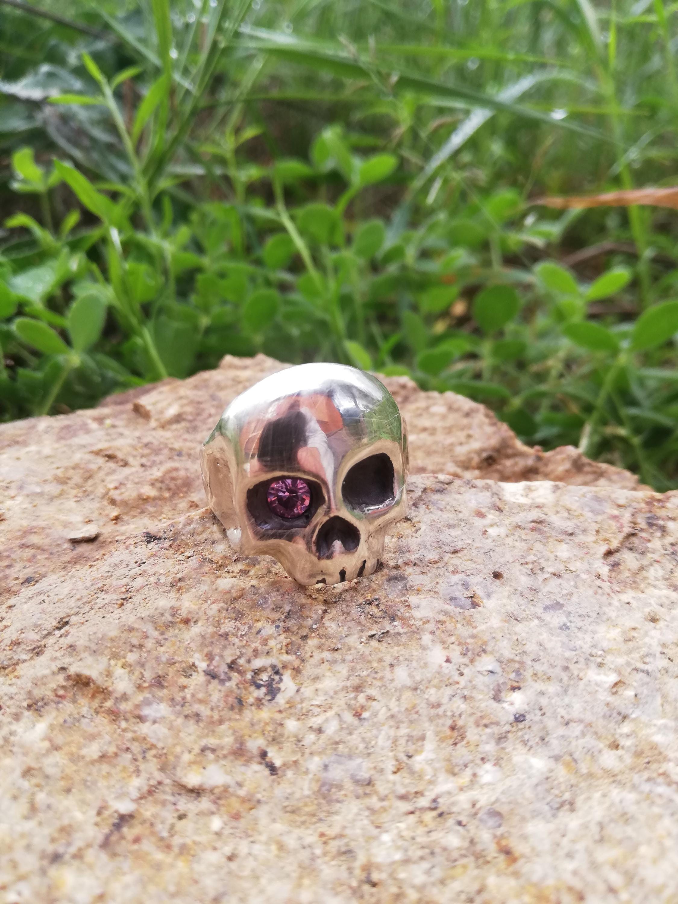 Handmade Skull Ring in Sterling Silver, Designer Jewelry, Exclusive ...