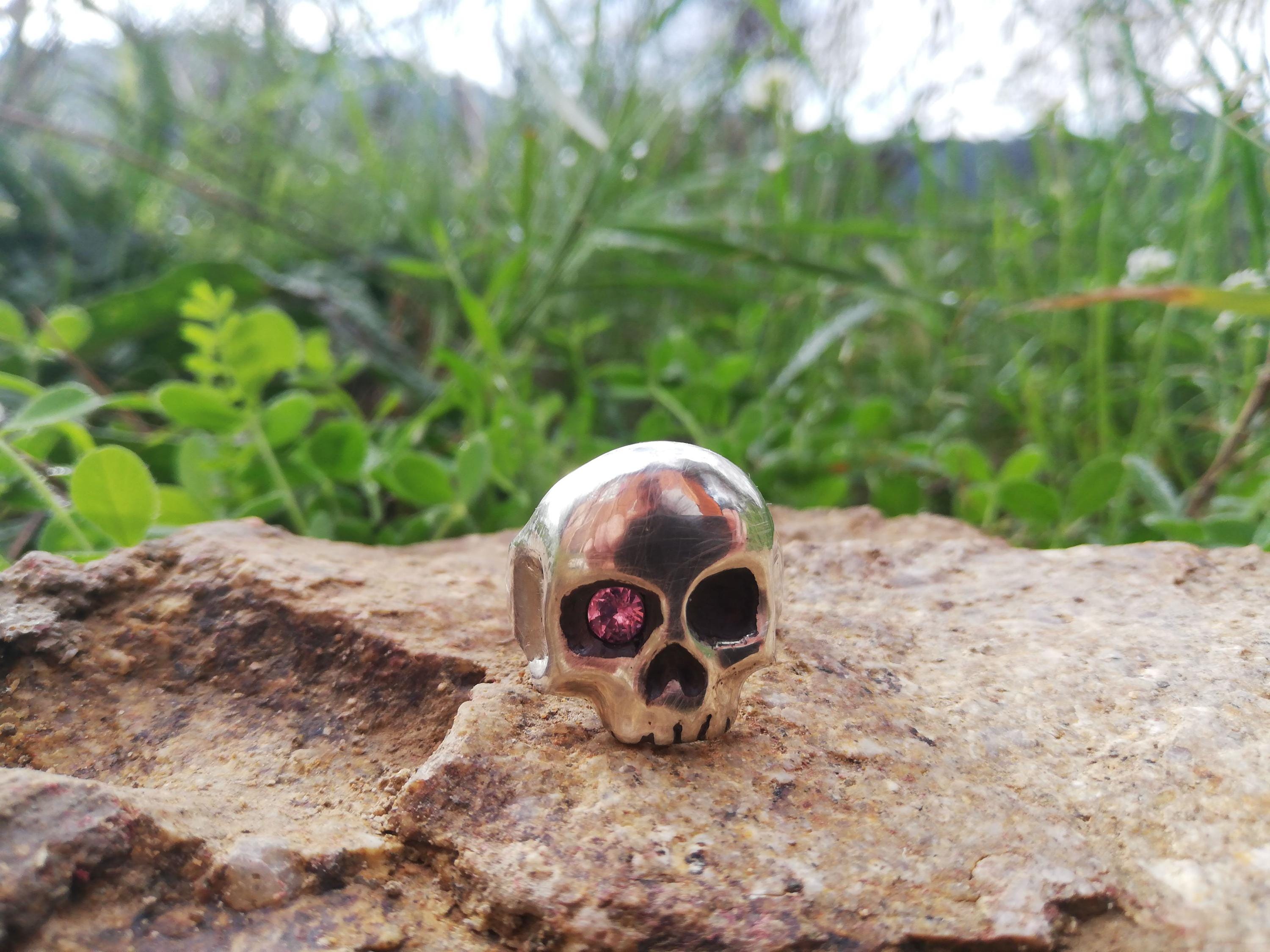 Handmade Skull Ring in Sterling Silver, Designer Jewelry, Exclusive ...