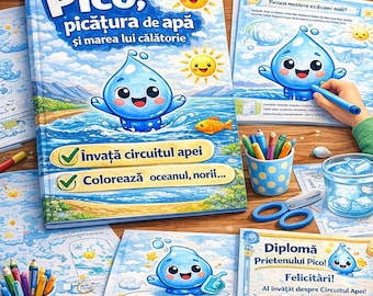 Pico Water Cycle Activity Book for Kids Ages 4-6 (Printable PDF)