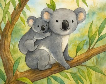 Diamantschilderij kit koala - Diamond Art Kit Australische dieren - Koala Craft Kit - DIY Wall Art