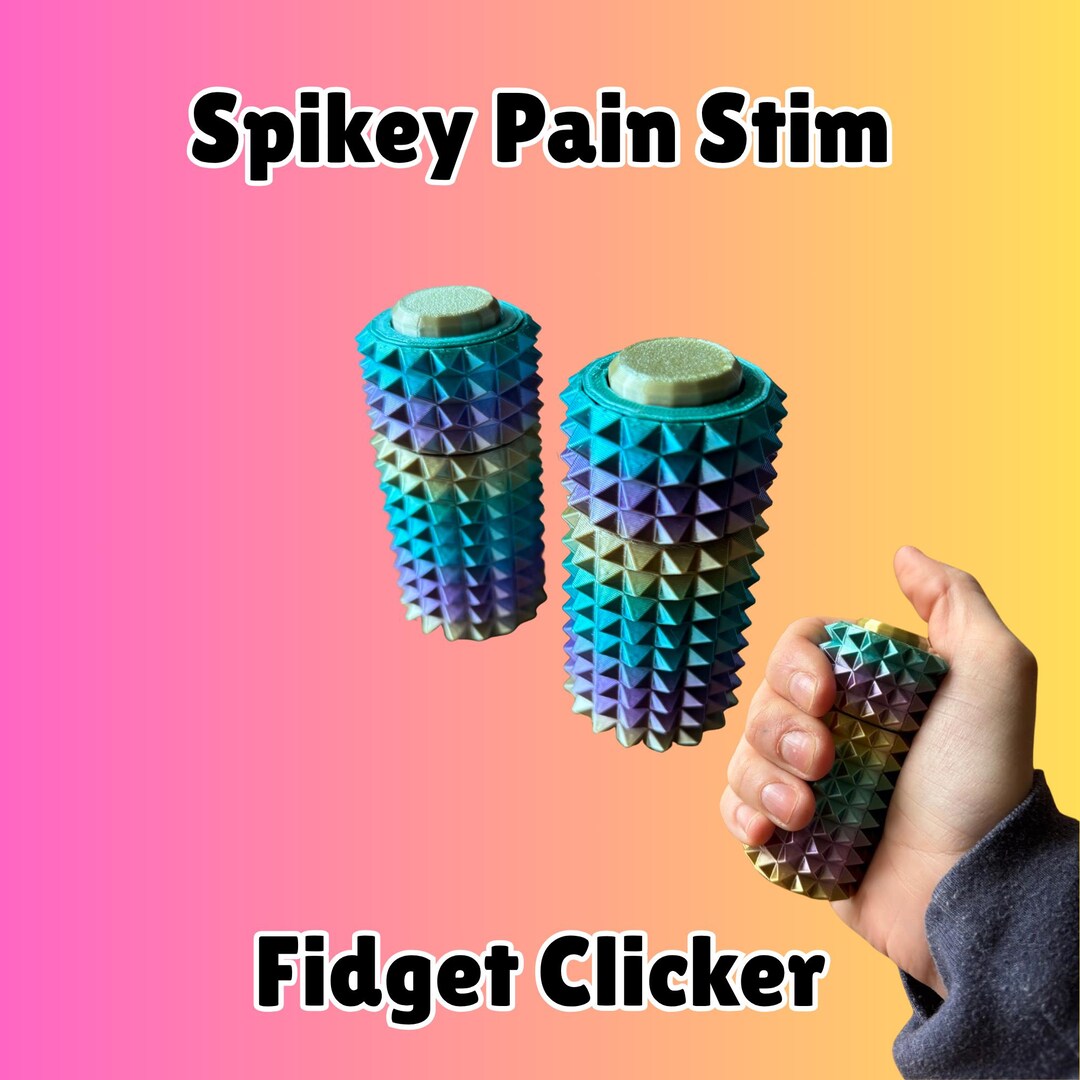 Spiky Stim Roller Fidget Clicker | Clicky or Silent Switch | Anxiety ...