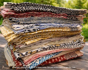 Organic Color Hand Block Printed Cotton Scarf, Indian Artisan Sarong, Beach Pareo For Women
