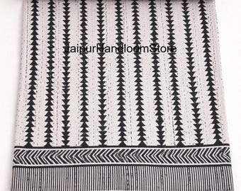 Kantha Quilt Indian Queen Kantha Bedding Bedspread Block Print Handmade