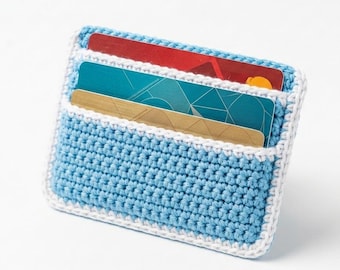 Crochet Card Holder Pattern PDF, Minimalist Card Wallet, Card Pouch, Video Tutorial, Easy Beginner