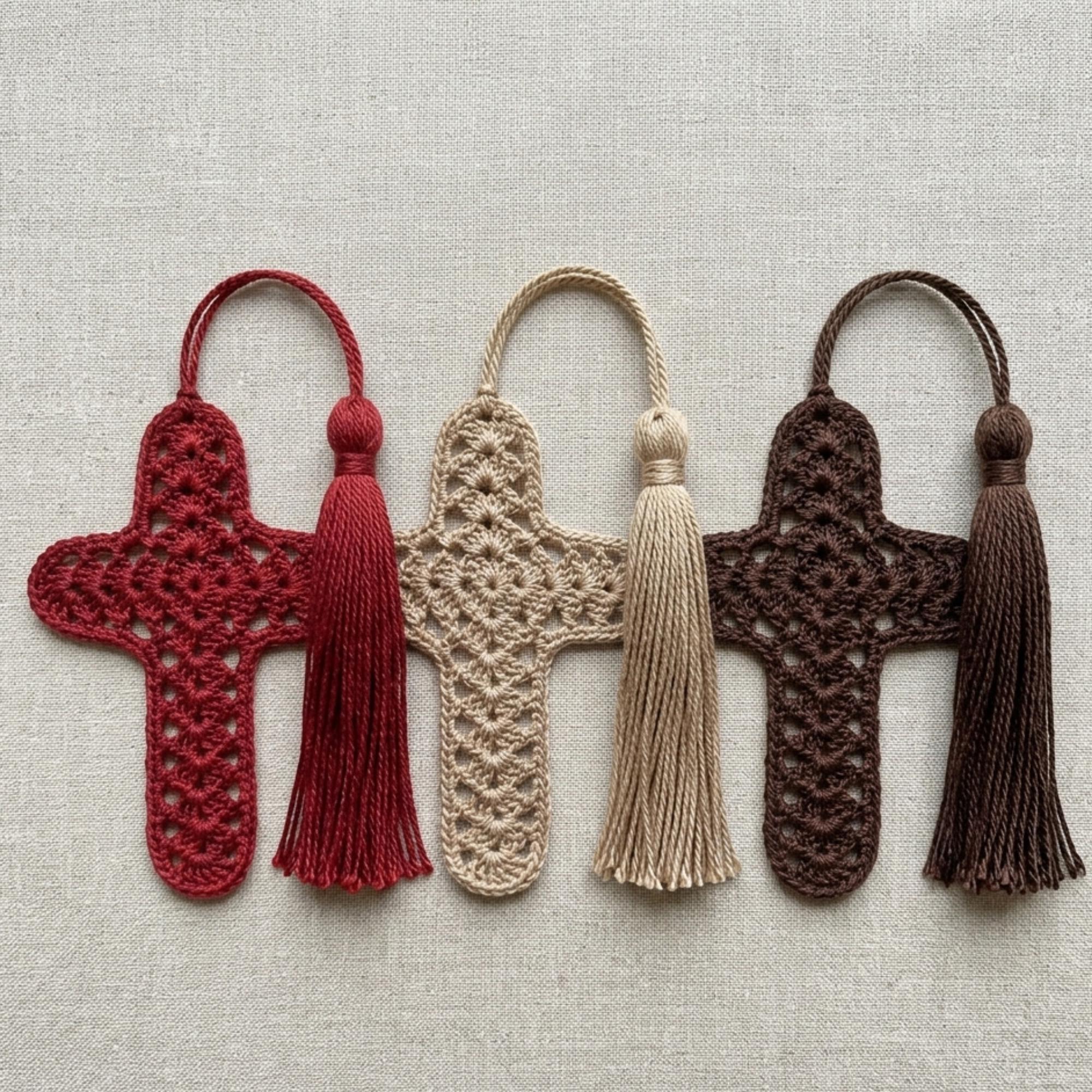 Cross Bookmark Crochet Pattern PDF, Cross Bookmark/ornament Thread ...