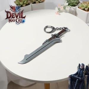 Keychain | May Cry Pendant | Stylish Unisex Bag Charm |  Weapon Model |  Gift for Fans